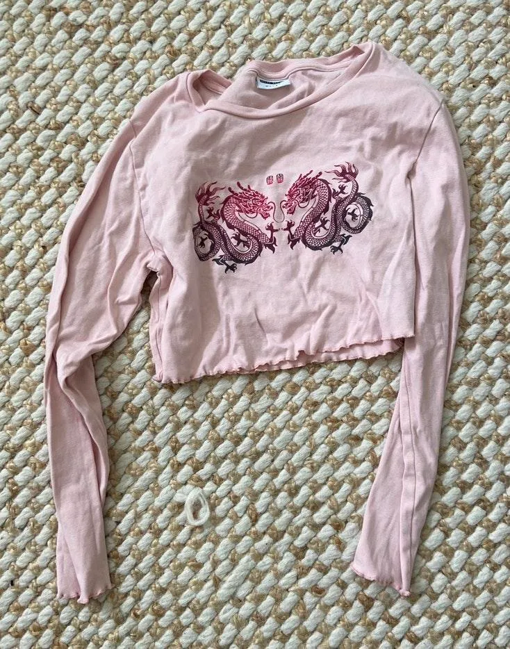 Noisy May Long Sleeve Crop Top - Image 2