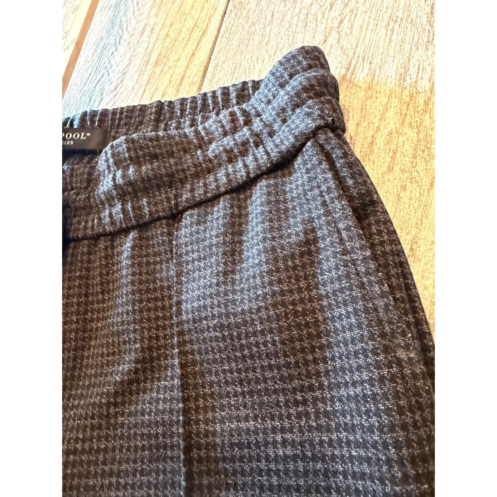 Liverpool Pants Medium Womens Houndstooth Drawstring Waist Pull On Pant Pockets - Image 11