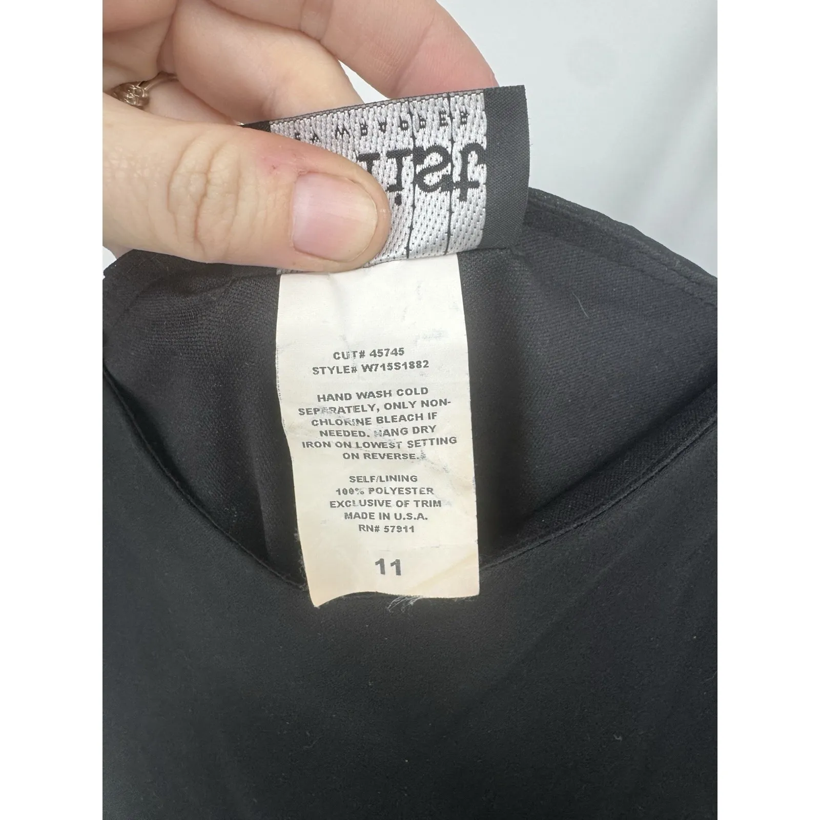 VTG A. List Whimsigoth Witchy Maxi Dress Juniors 11 Black Dark Fairy Romance Size undefined - Image 4