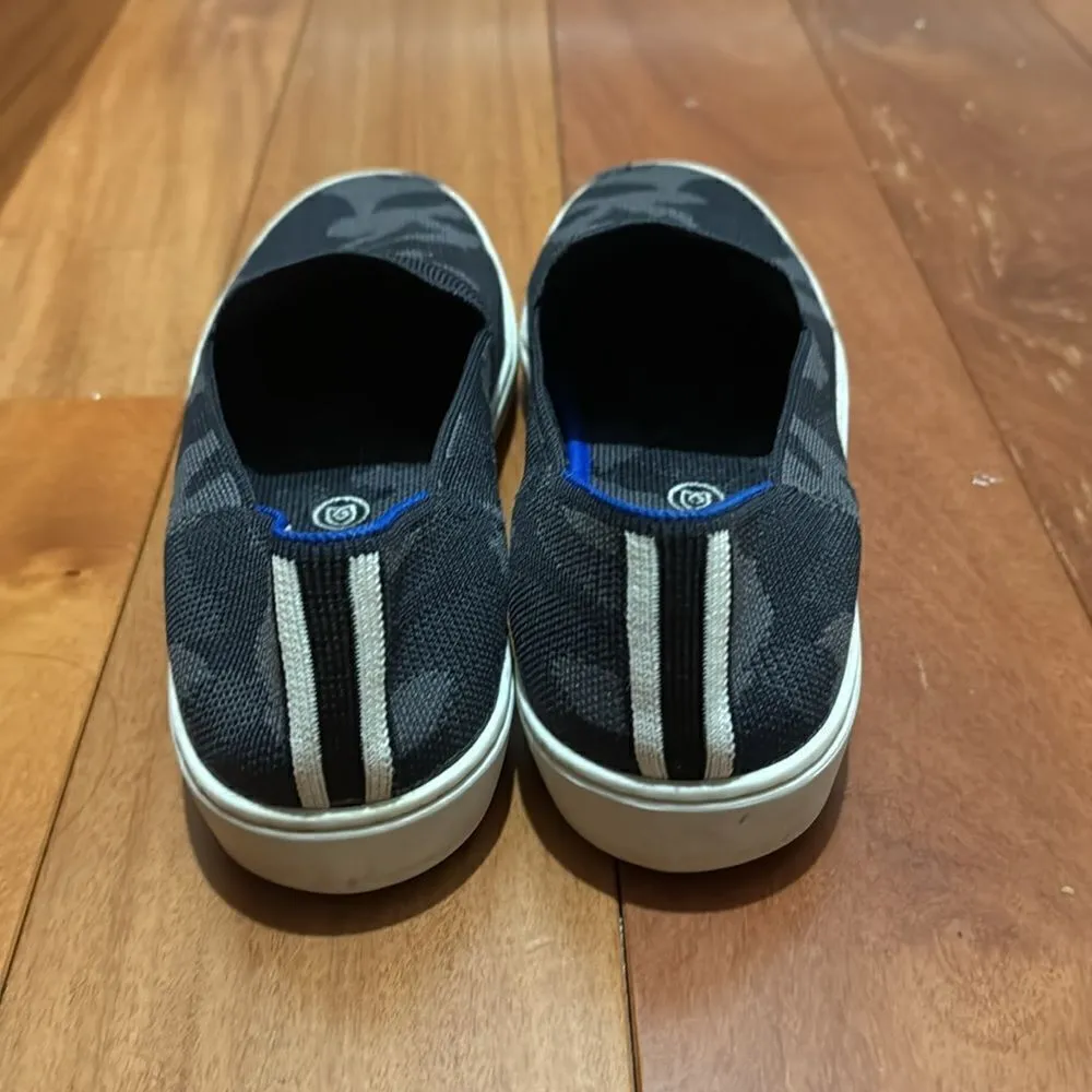 Rothys The Sneakers Womens Black Gray Camo Slip On Comfort Casual Shoes size 9.5 - Image 2