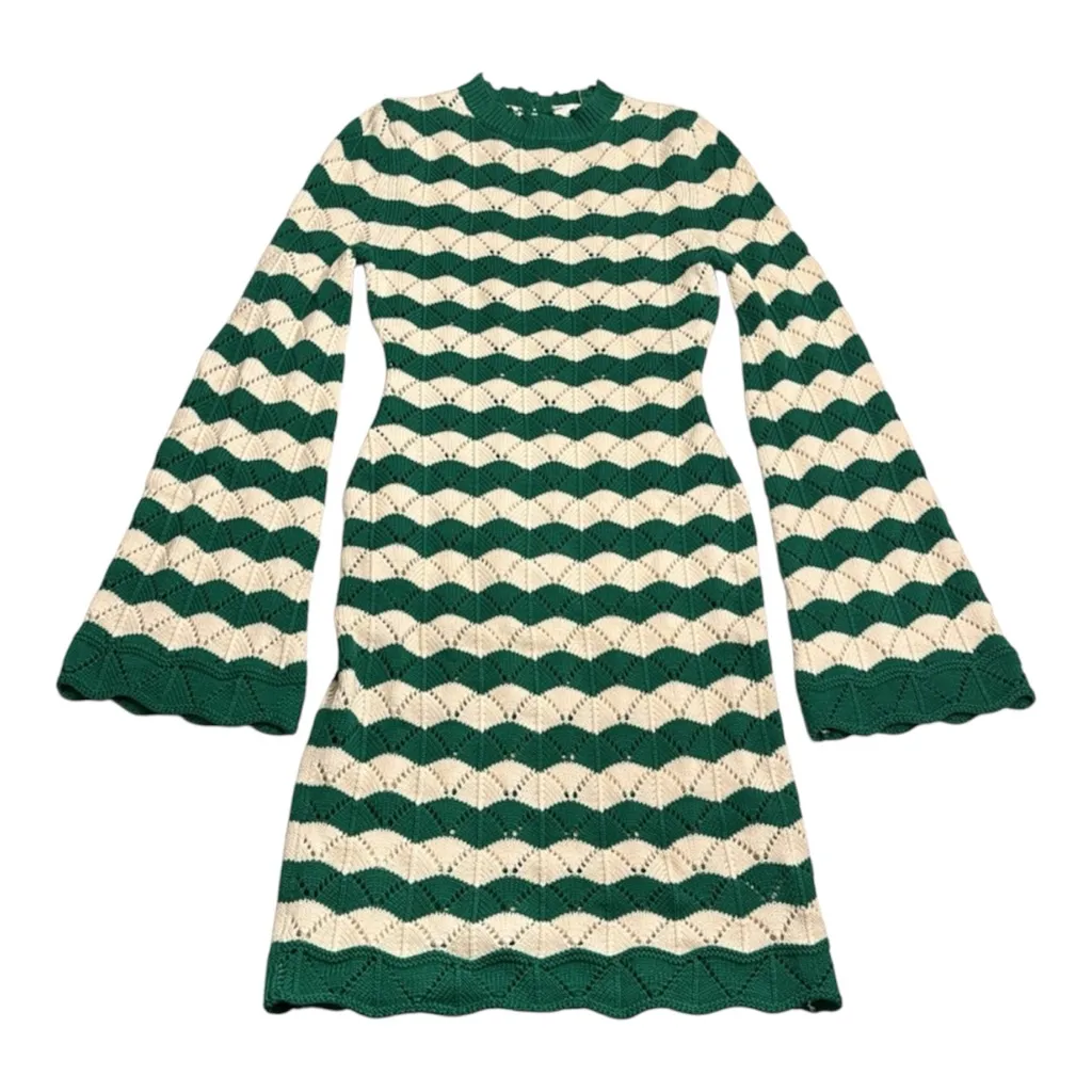 Misa Los Angeles Evelin Crochet sweater mini boho dress - Image 5