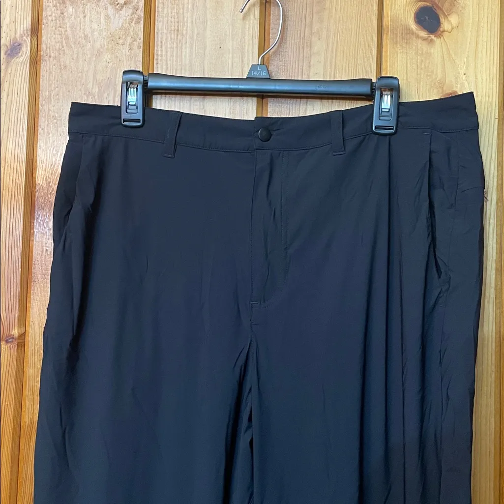 Women’s black bison ridge pants stretchy golf pants lounge pants comfy work pant Size L - Image 3