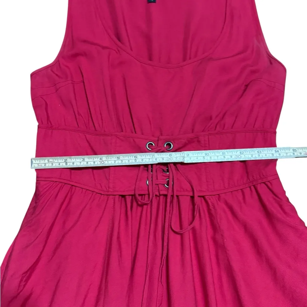 Anthropologie Corseted Midi Dress by Plenty by Tracy Reese Sz 8 in Lipstick Red - Image 7