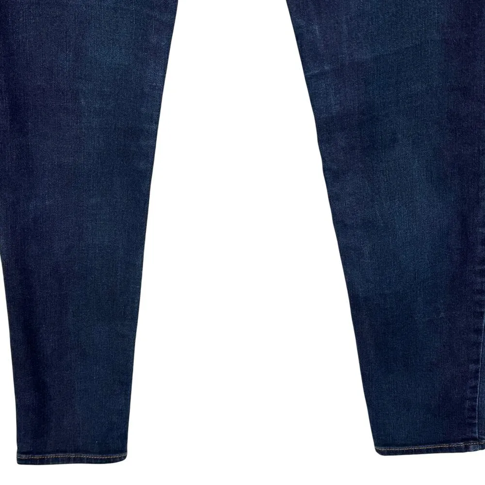 American Eagle SZ 4 Jeggings Jeans Low-Rise Stretch Zip-Fly Pockets Dark Wash - Image 6