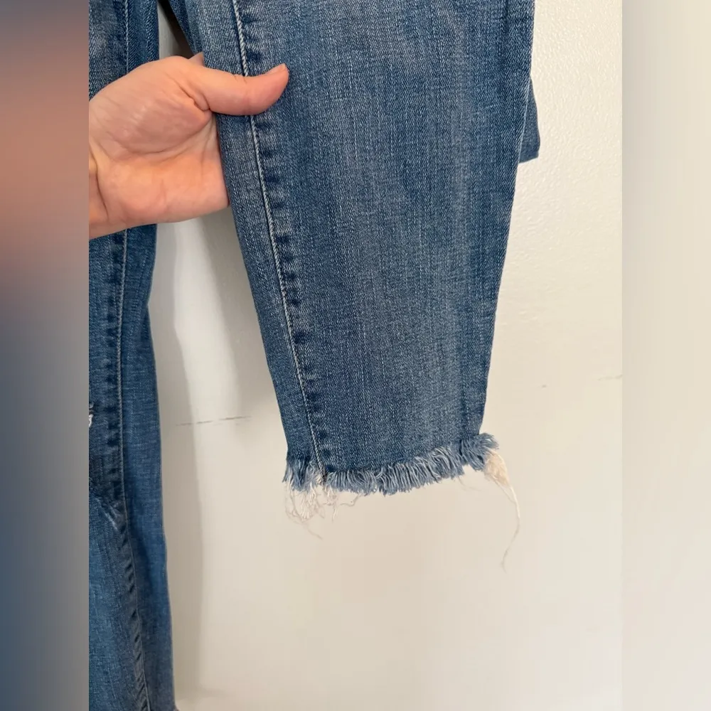 Ankle Skinny High Rise Distressed Denim Jeans Size 6/28 - Image 8