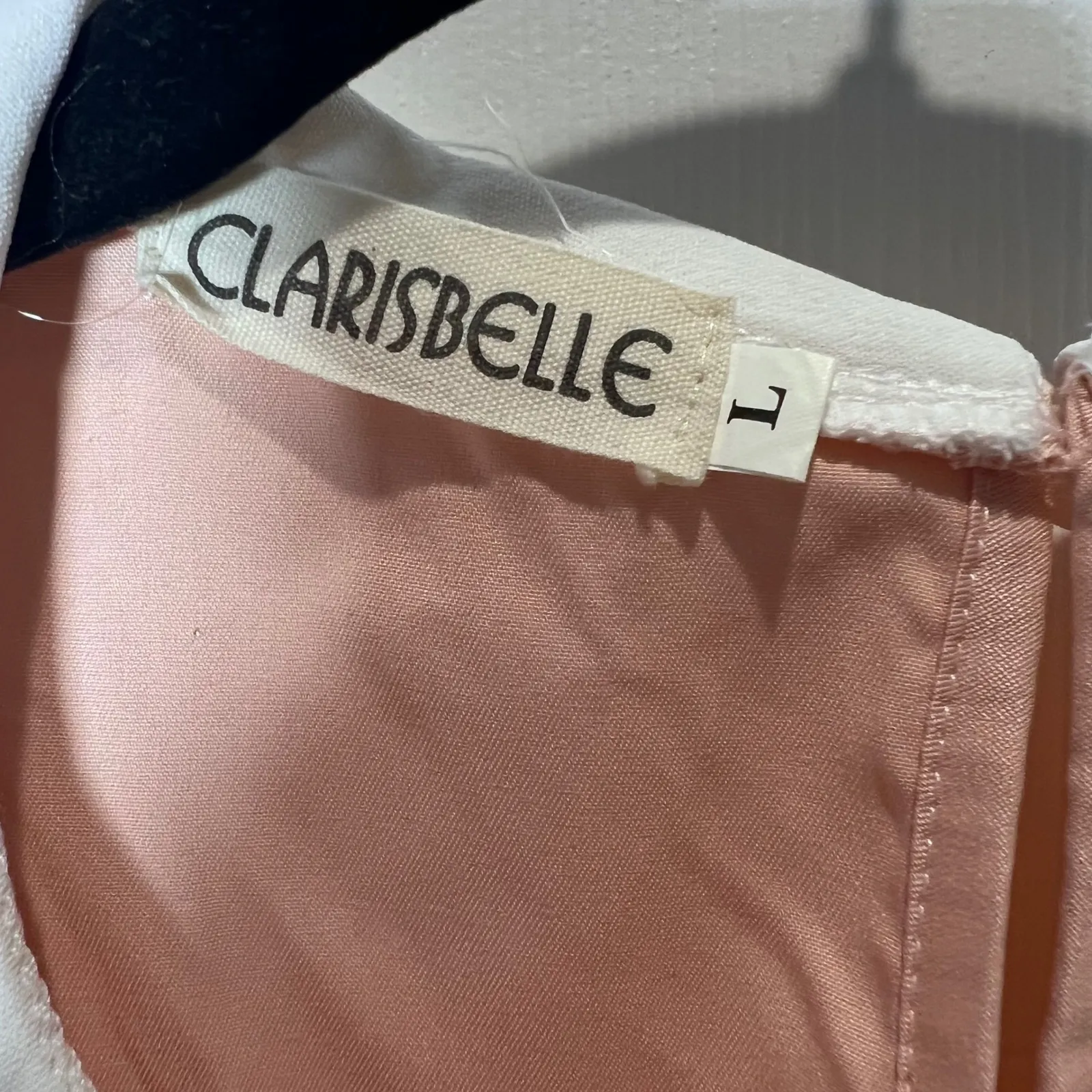 Clarisbelle Pink Smocked Collared Dress Long Sleeve Women's Size L Size L - Image 3