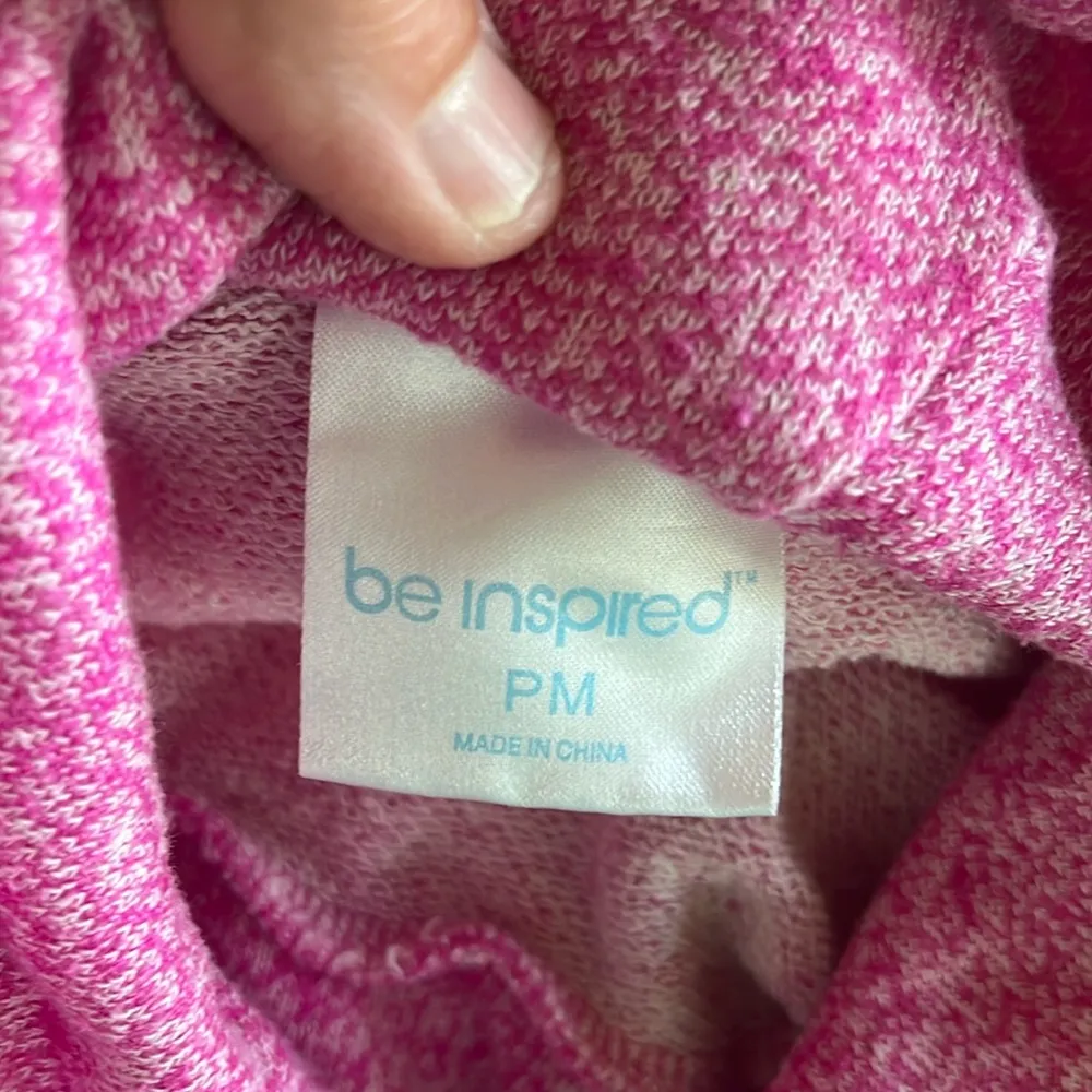 Pullover Pink Drape Neck PM Womens Long Sleeve - Image 9