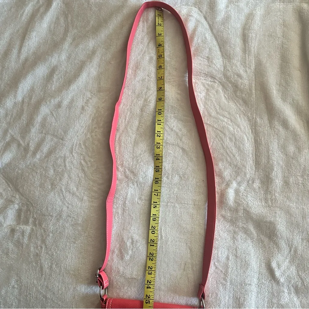 Nine West Crossbody Bag Tangerine Faux Leather - Image 10