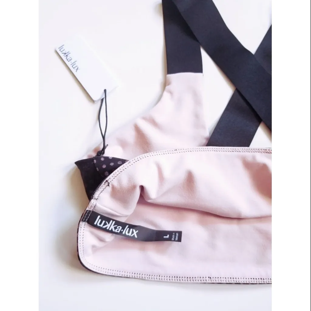 NWT Lukka Lux Dot Geometric Cross Back Reversible Solstice Sports Bra Large L - Image 5