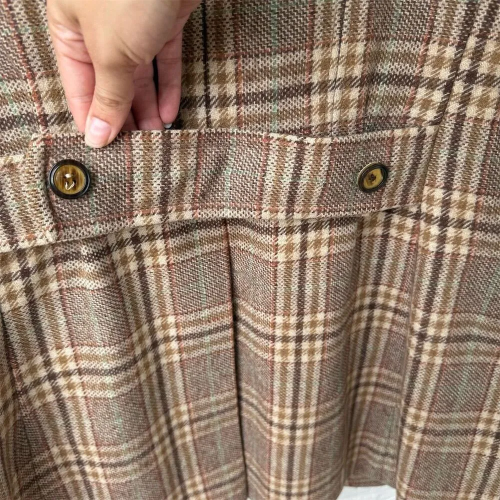 Vintage Herman Phillips Plaid Wool Double - Image 4