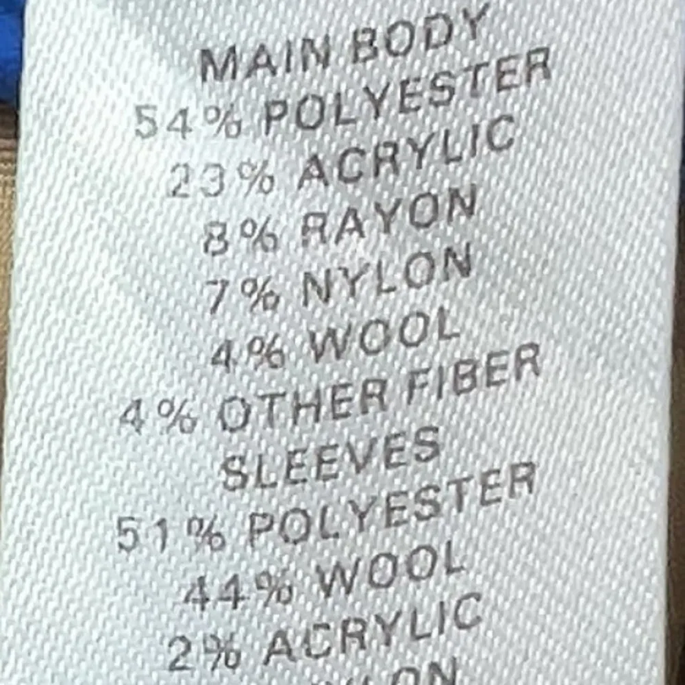 Rachel Parcell Double Breasted Tan Iced Coffee Plaid Jacket Wool Blend Size XS - Image 9