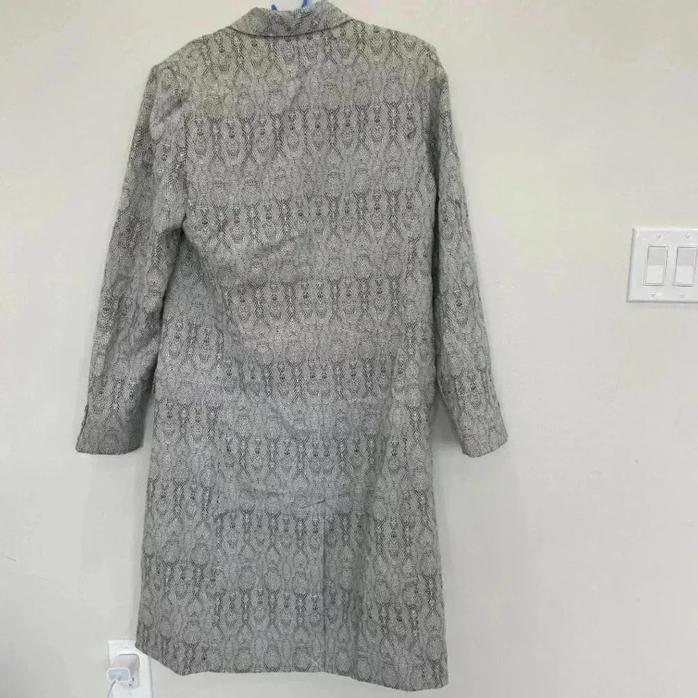 WAYF Marly Snake Print Coat Snake Jacquard Size L - Image 4