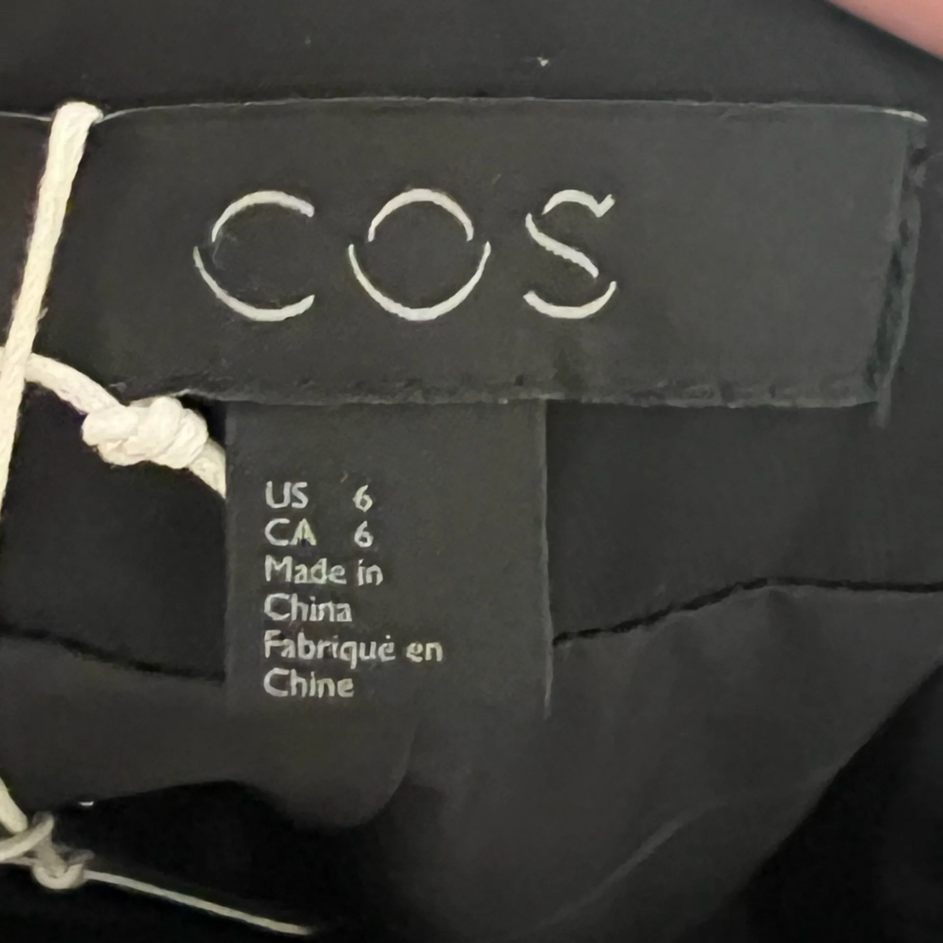 COS NWT  Black Zipper Front Skirt - Image 6