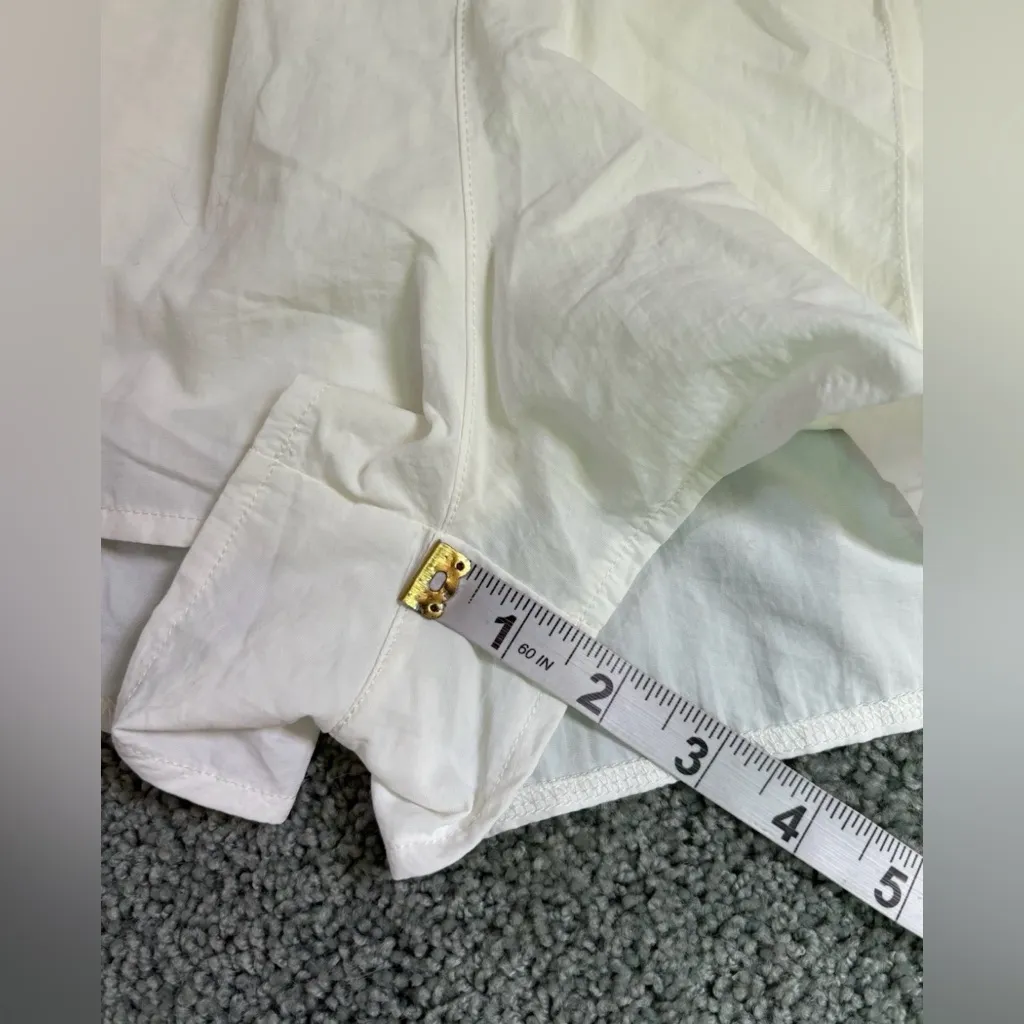 Forever 21 Active High Rise Shorts Size L White Green Lined NWT Activewear - Image 4