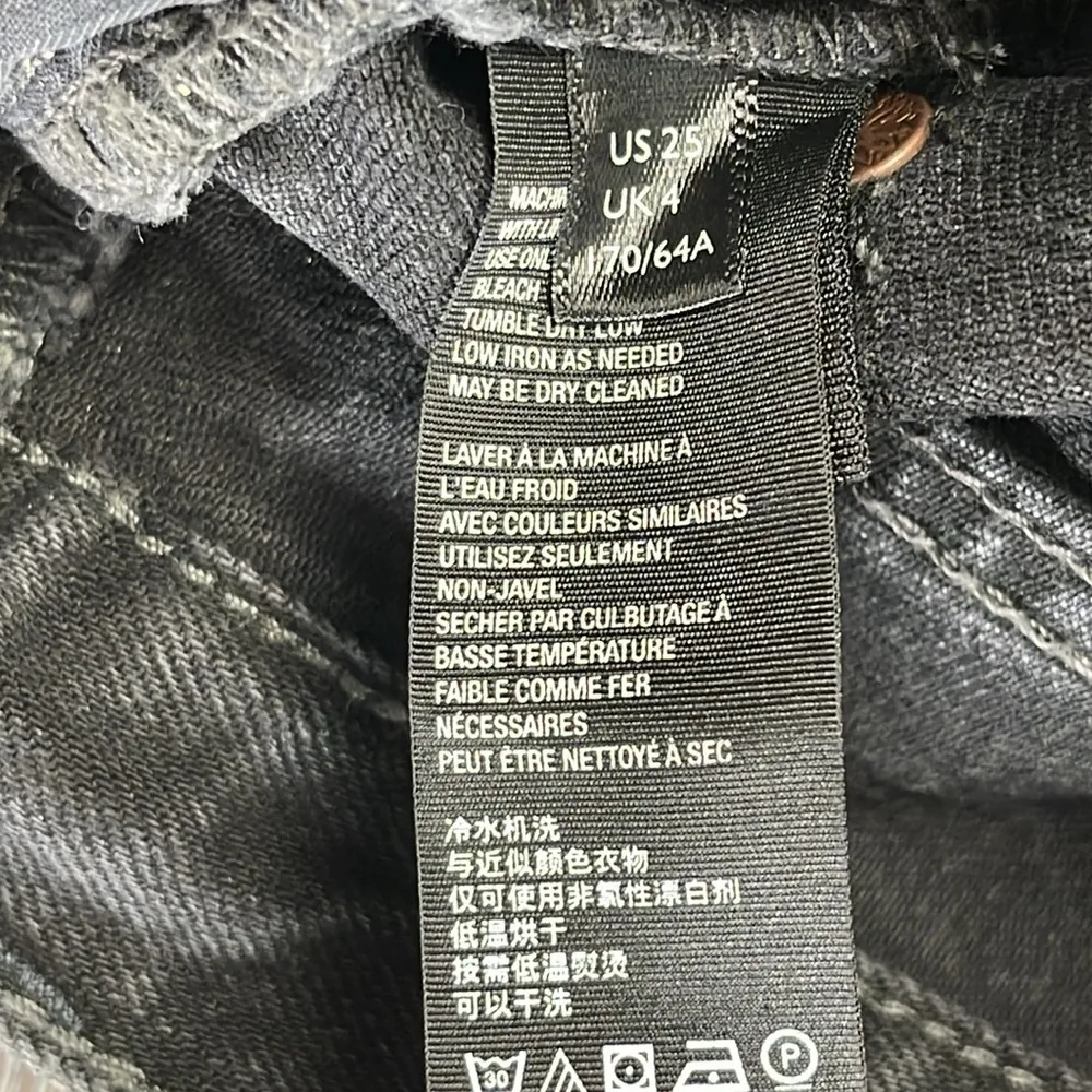 Free People Taliesin Washed Black Cut Off Shorts Size 25 - Image 15