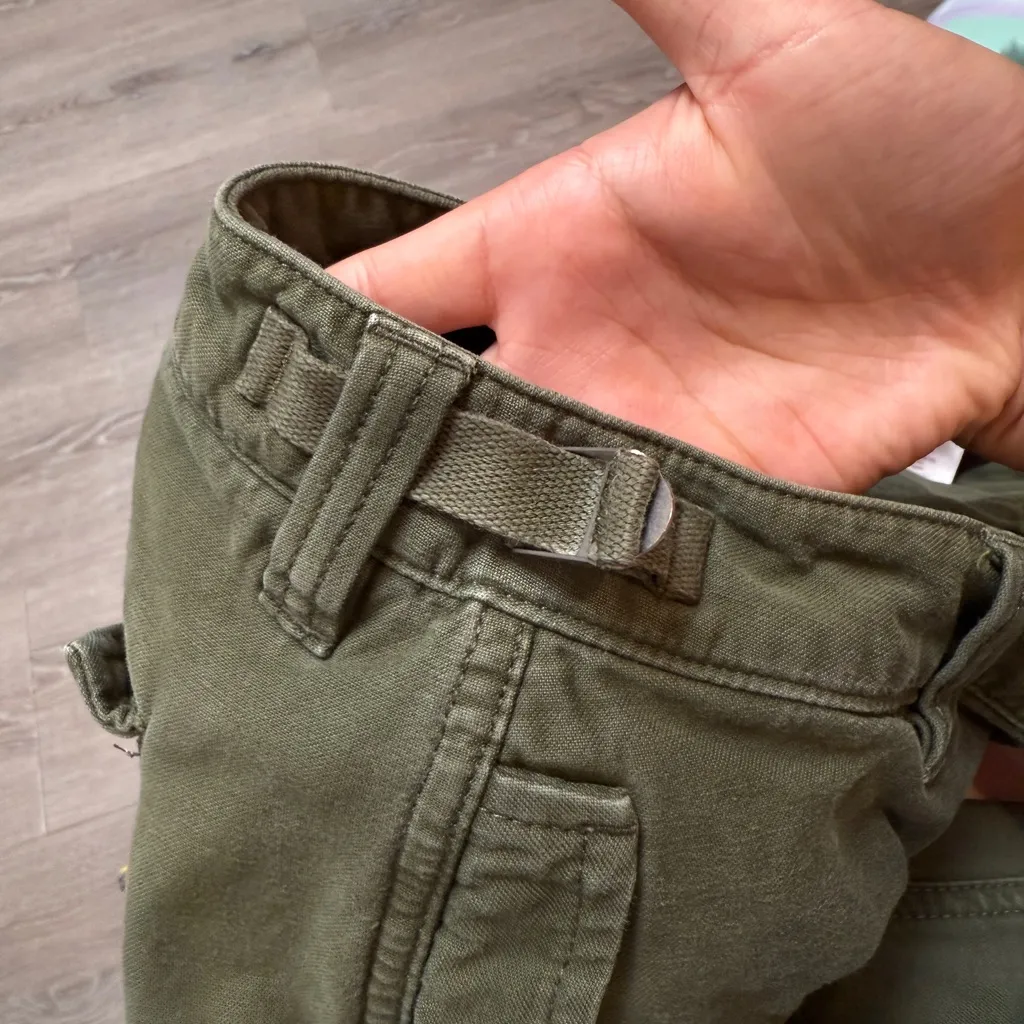 TNA Aritzia Dark Green Cargo Pants - Image 6