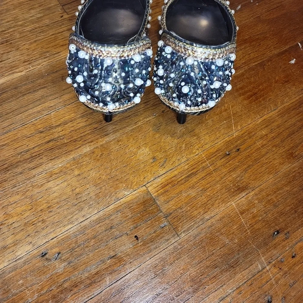 Anne Michelle  Sequin Beaded Heels - Image 9