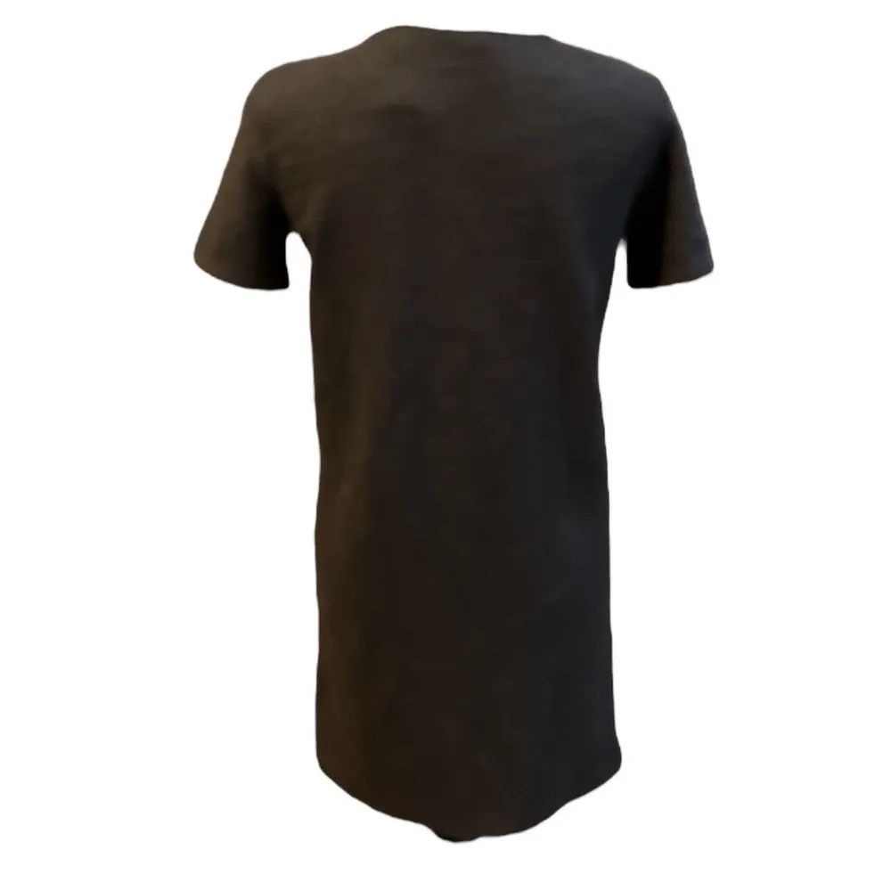 Zara Tweed Mini Dress Black Size Small - Image 2