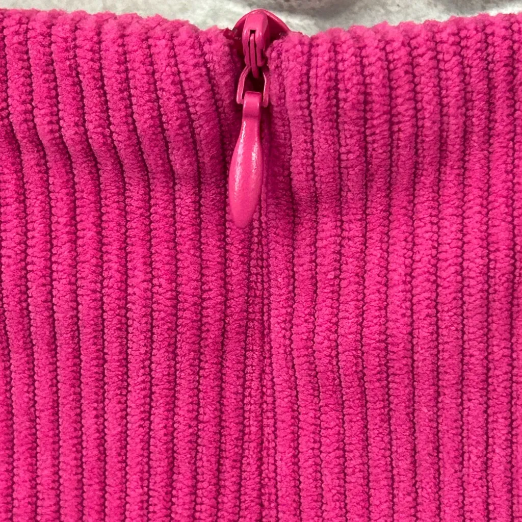 halara pink  Zipper 2-in-1 Mini Corduroy Casual Skirt built in shorts NWT SZ L - Image 7