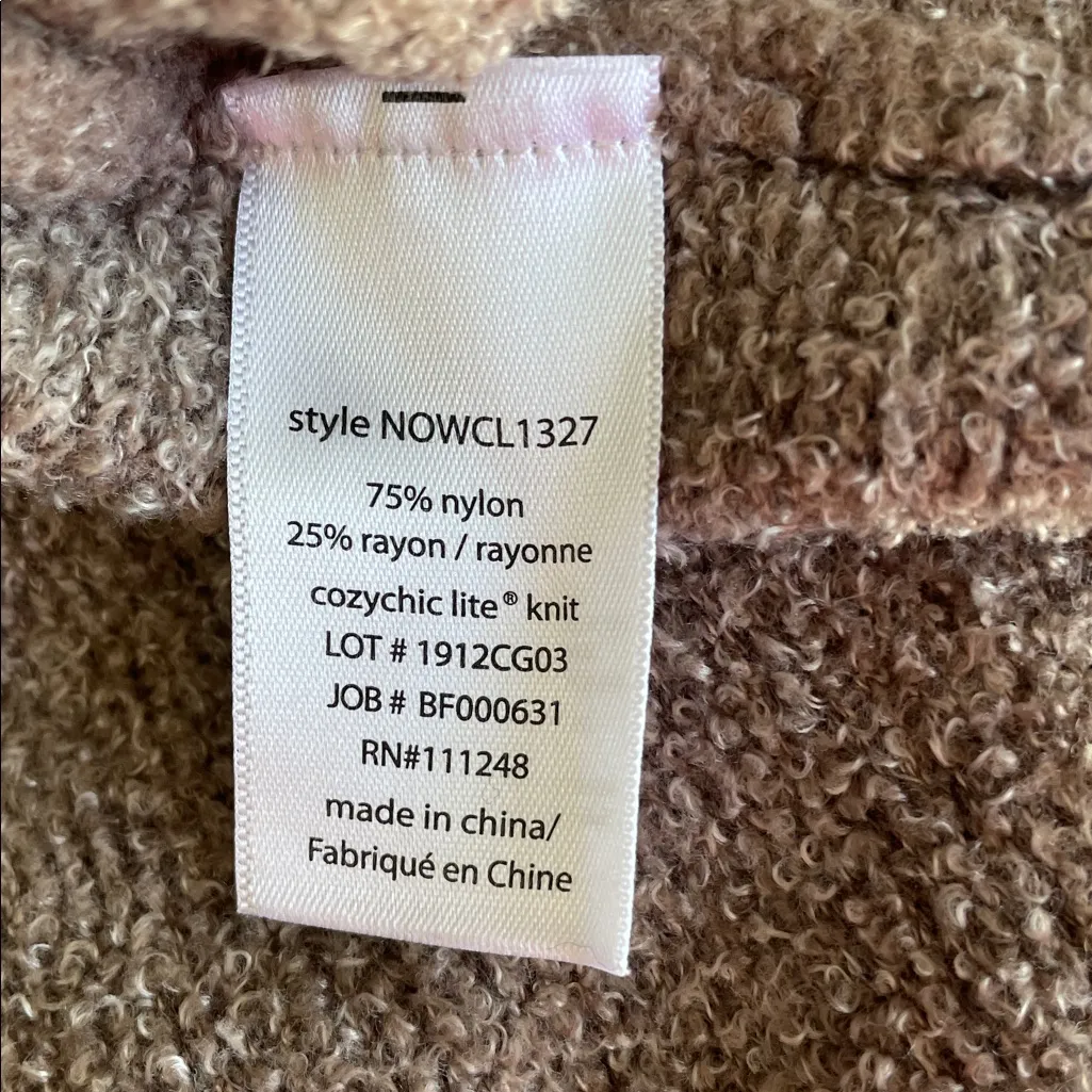 Barefoot Dreams Brown Open Front Cardigan - Image 5