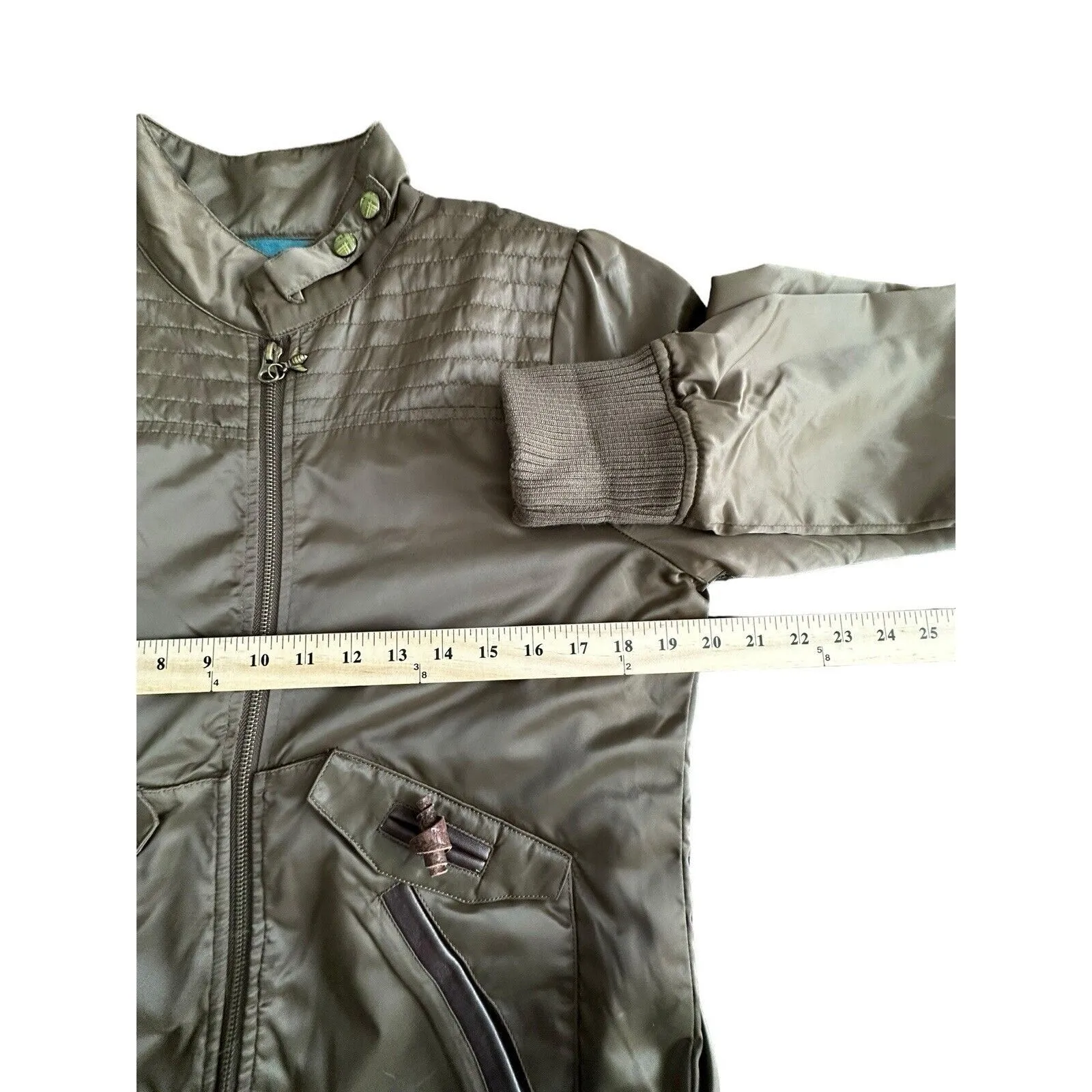B By Burton Nylon Jacket Womens Size M Lined‎ Full Zip Heavy Comfort Brown #X4-5 - Image 14