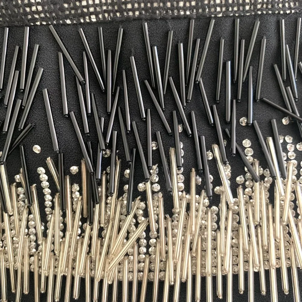 La Perla Beaded Tweed Skirt Size M IT44 - Image 4