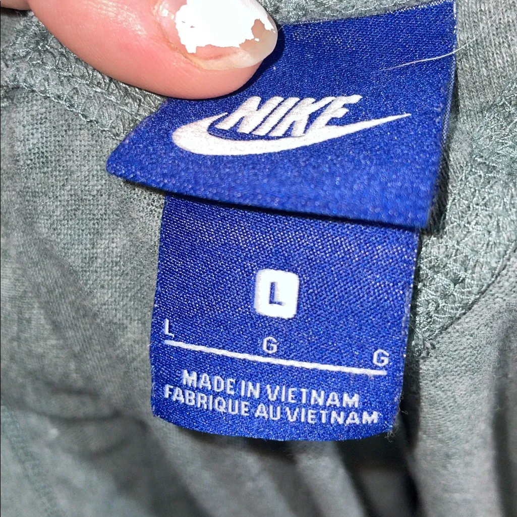 Nike green Capri Sweatpants size large lounge vintage pants sweatpants loose fit - Image 8