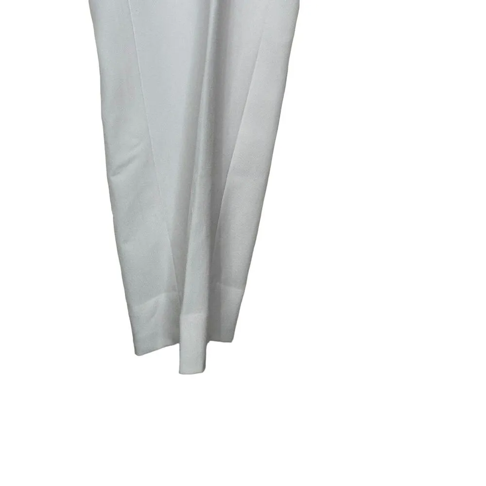 Peter NYGard Womens Pants Stretch Cropped Tapered Leg Slpit Side White 8 NWT - Image 2