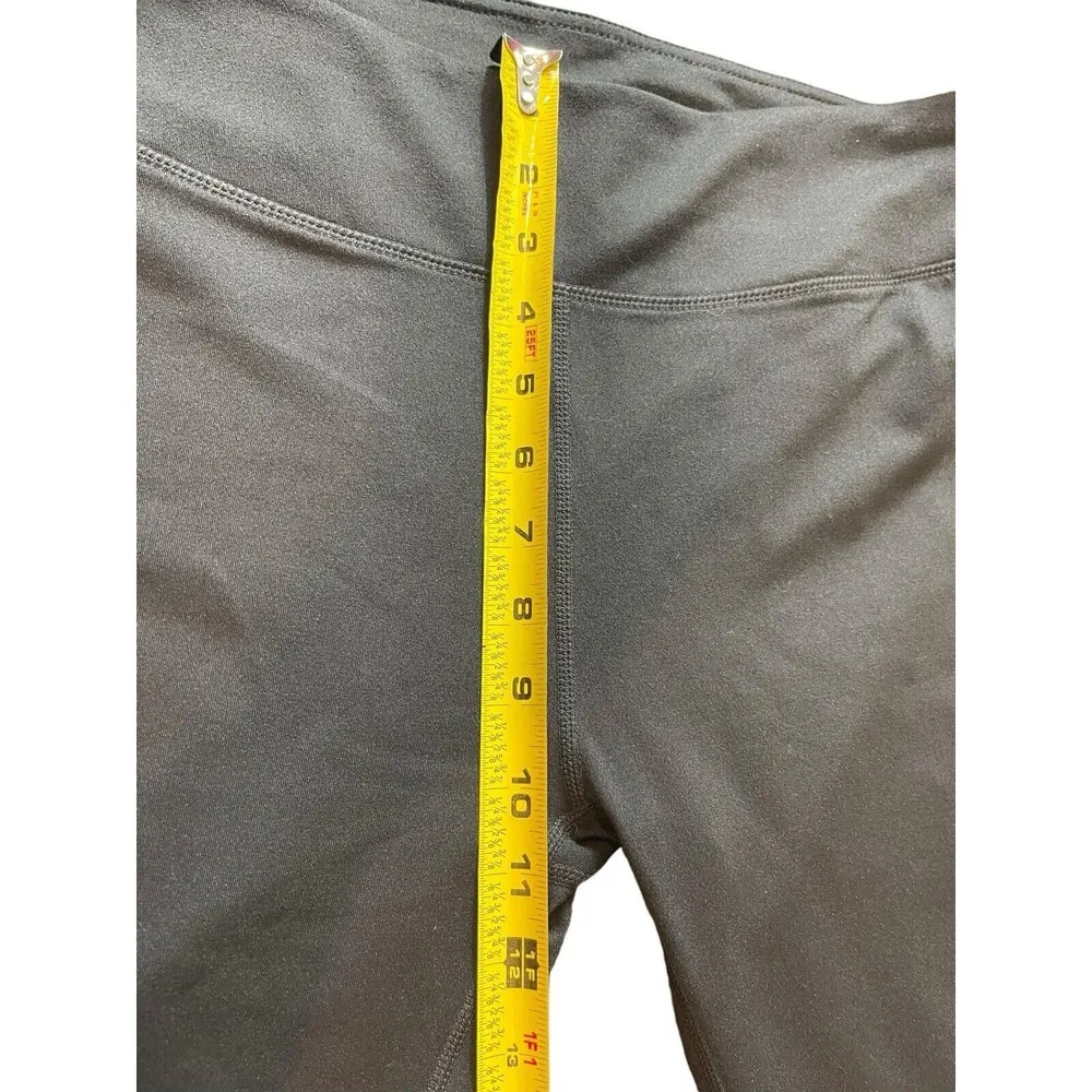 Fablectics Cropped Inspirational Wording Black Leggings XL - Image 10