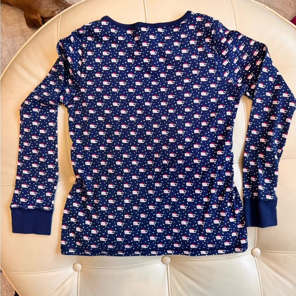 Vineyard Vines Christmas whale women’s pj set - Image 2