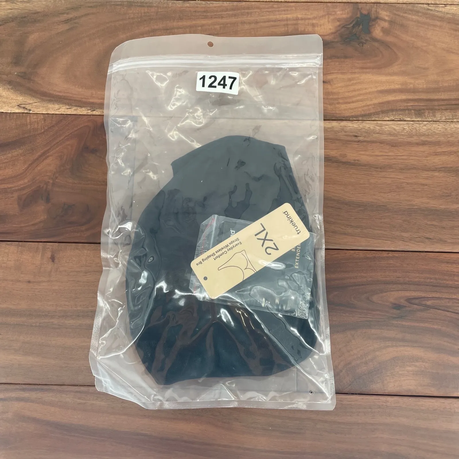 Truekind Black Seamless Comfort Extended Wirefree Full Coverage Bra Size 2XL - Image 5