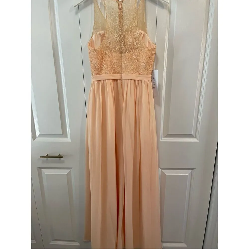 NWT AZAZIE Bridesmaid Gown in Peach Size S/XS - Image 6