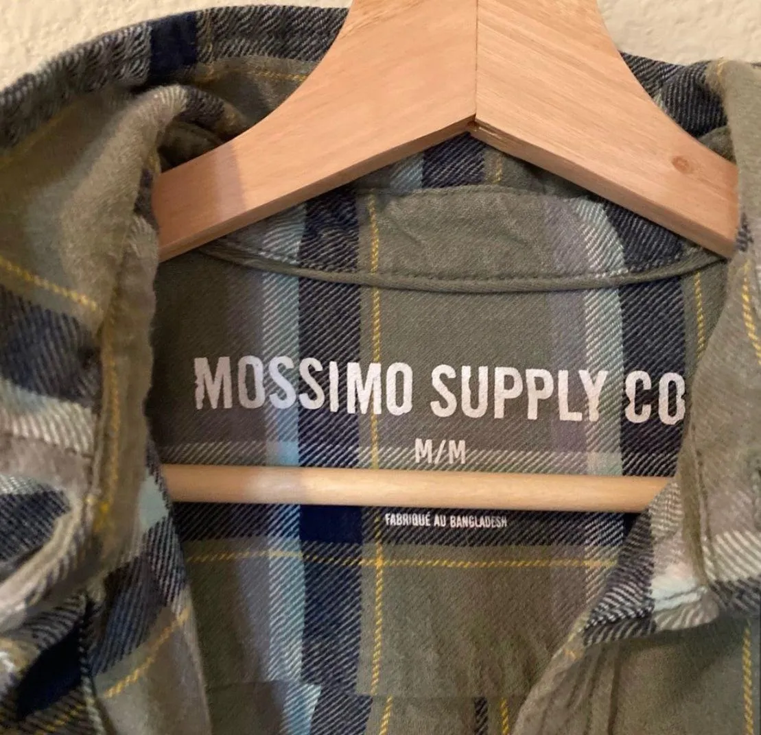 Mossimo Supply Co Green Oversized flannel  - Image 3