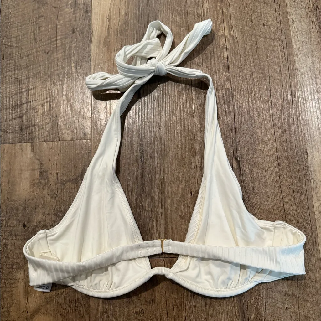 NWOT LSPACE Eco Ocean Rib Isa Bikini Top in Cream Large - Image 4