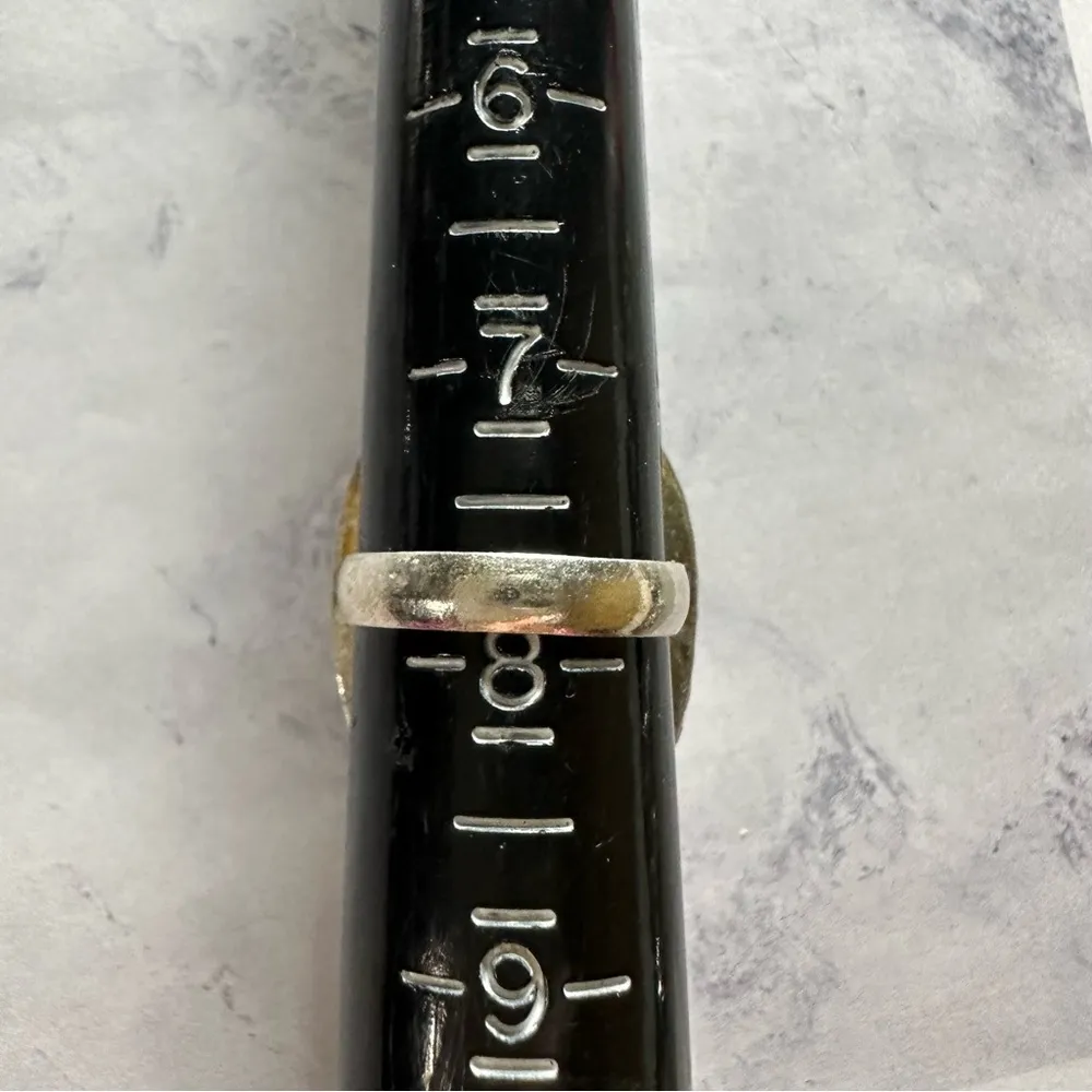 Bumblebee Jasper Genuine Stone 925 Sterling Silver Ring - Image 2