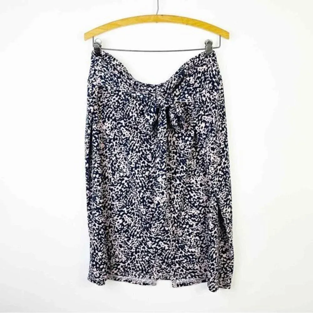 14th & UNION Purple Pink Leopard Print Midi Skirt‎ Size 3X - Image 2