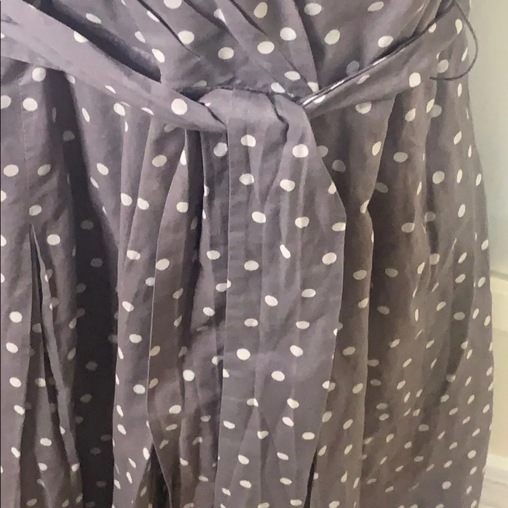 - polka dot dress tan & white pretty woman dress style s12 - Image 7