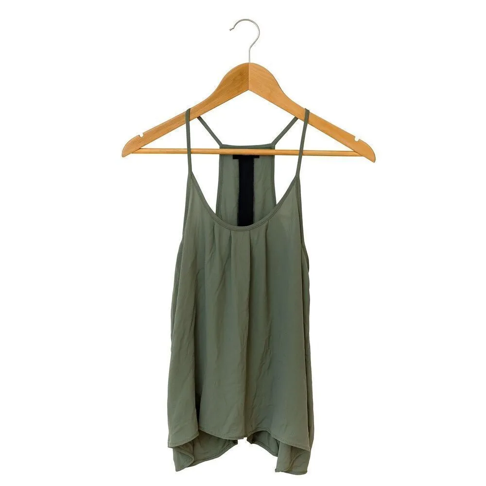 Ro & De Women’s Green Black Racerback Tank Top Small Lightweight Blouse - Image 4