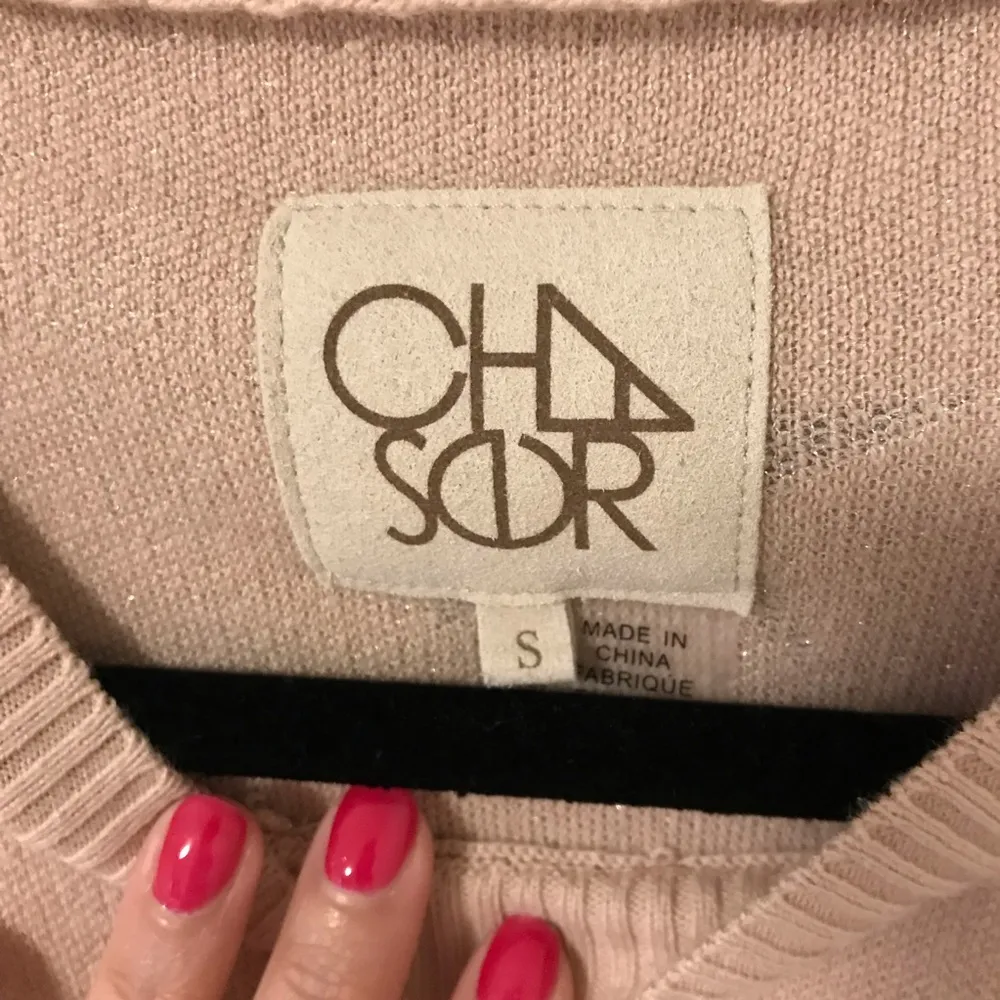 Chaser Pink Star Sweater S short sleeve pink silver stars pastel celestial - Image 3