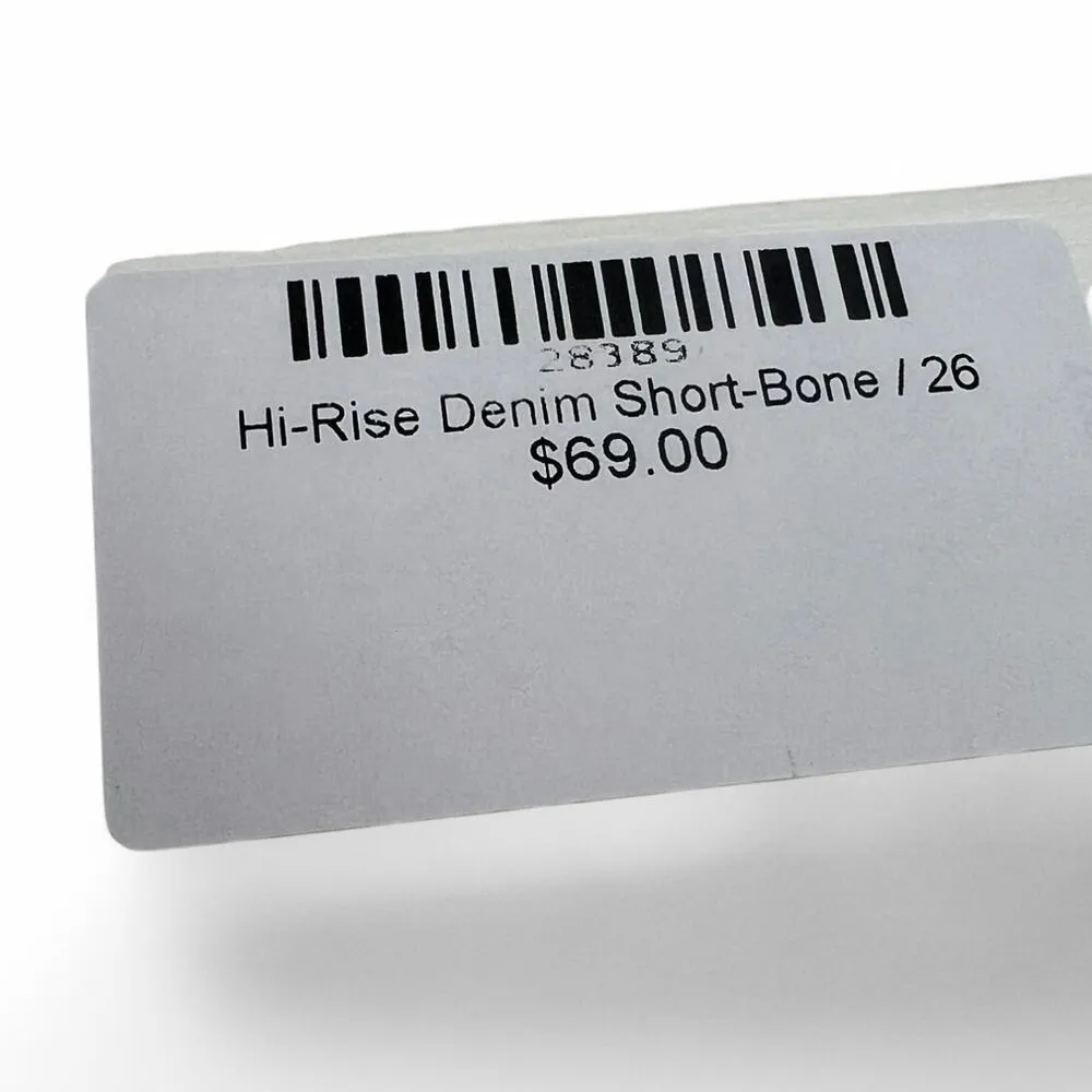 NWT Z SUPPLY  | 26 |  Classic High Rise Denim Shorts Women's White Jean - Image 4