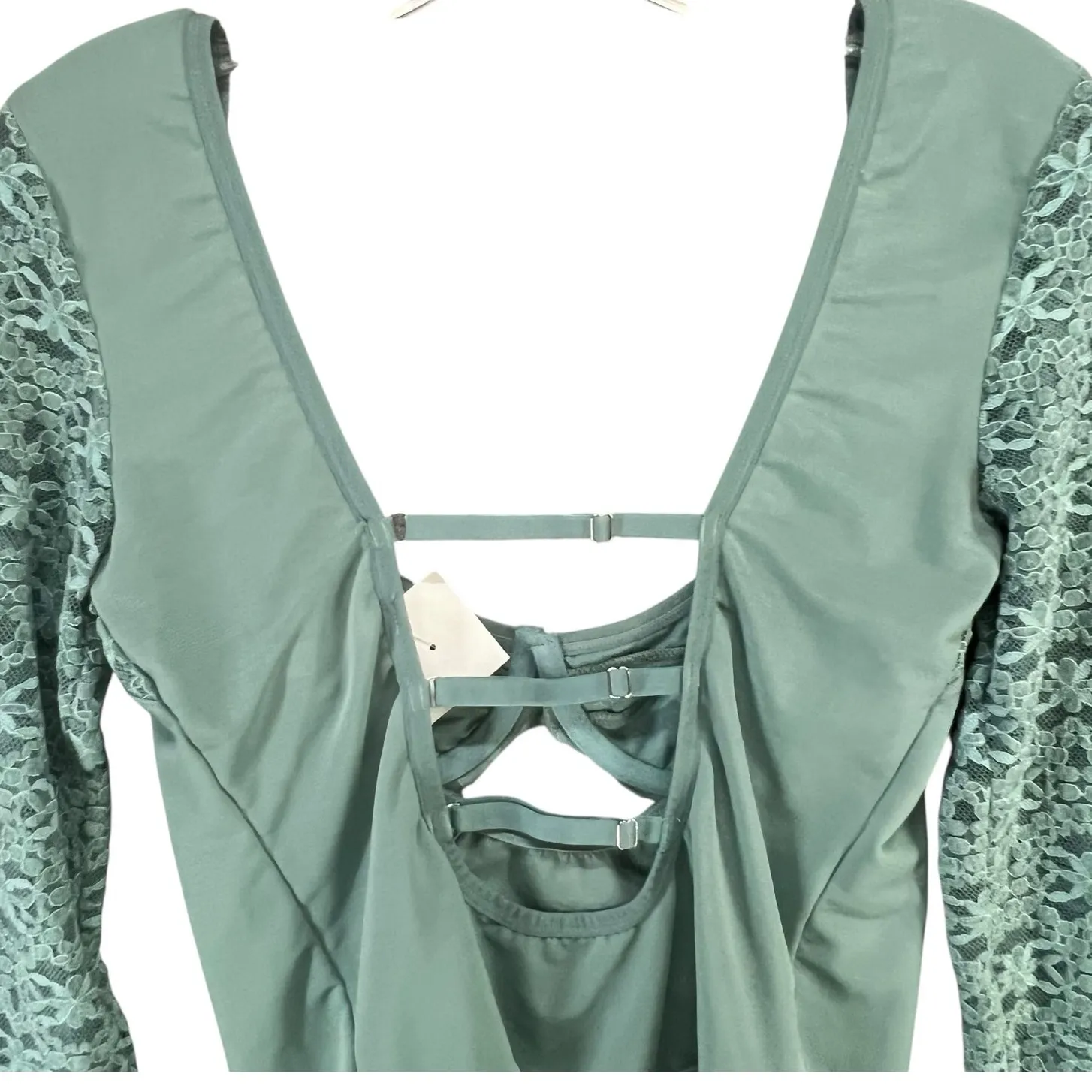 Urban Outfitters Out From Under Bodysuit M Lace Mesh Dark Romantic Feminine NEW - Image 7