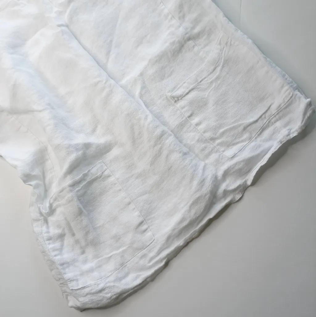 Francesca Bettini Linen Top Size Large White - Image 3