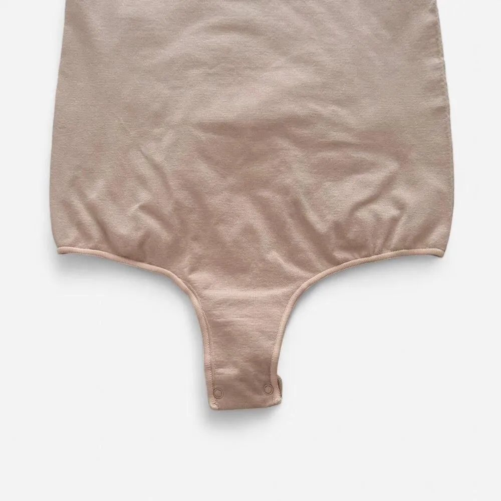 Skims Nude High Neck Shapewear Bodysuit S/M | Kim K Minimalist Essential - Image 4