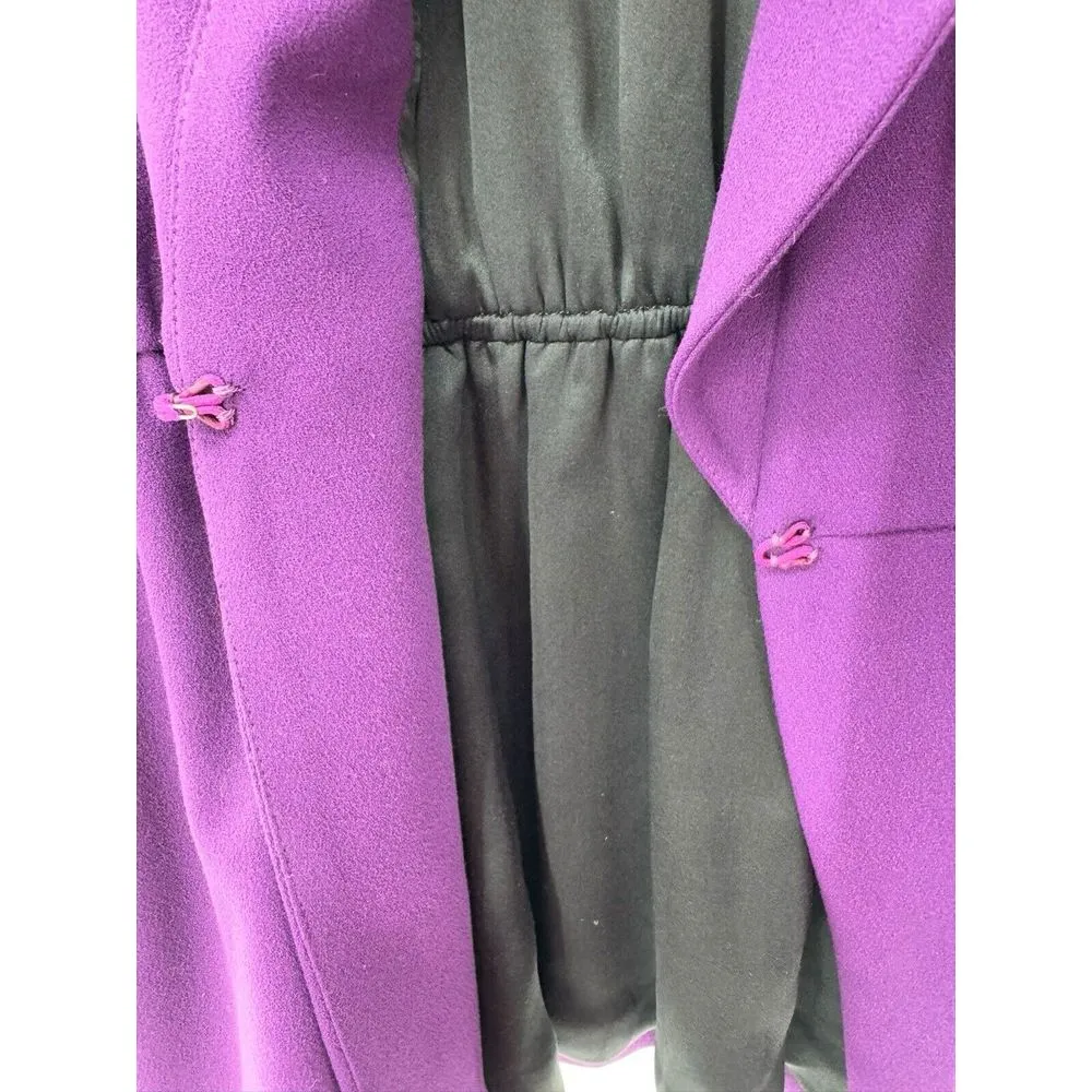 Alice + Olivia Purple Ena Hook‎ Eye Closure Blazer Skirt Suit Outfit Set Size 6 - Image 7