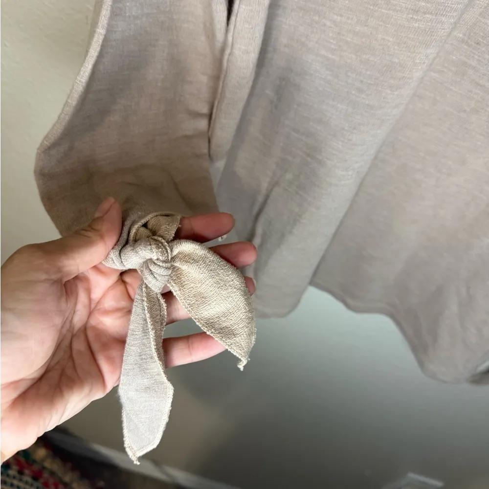 Monrow quarter sleeve top Tan Size M - Image 2