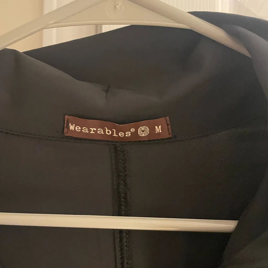 Wearables XCVI momentum whisper stretch ruched jacket black medium - Image 7