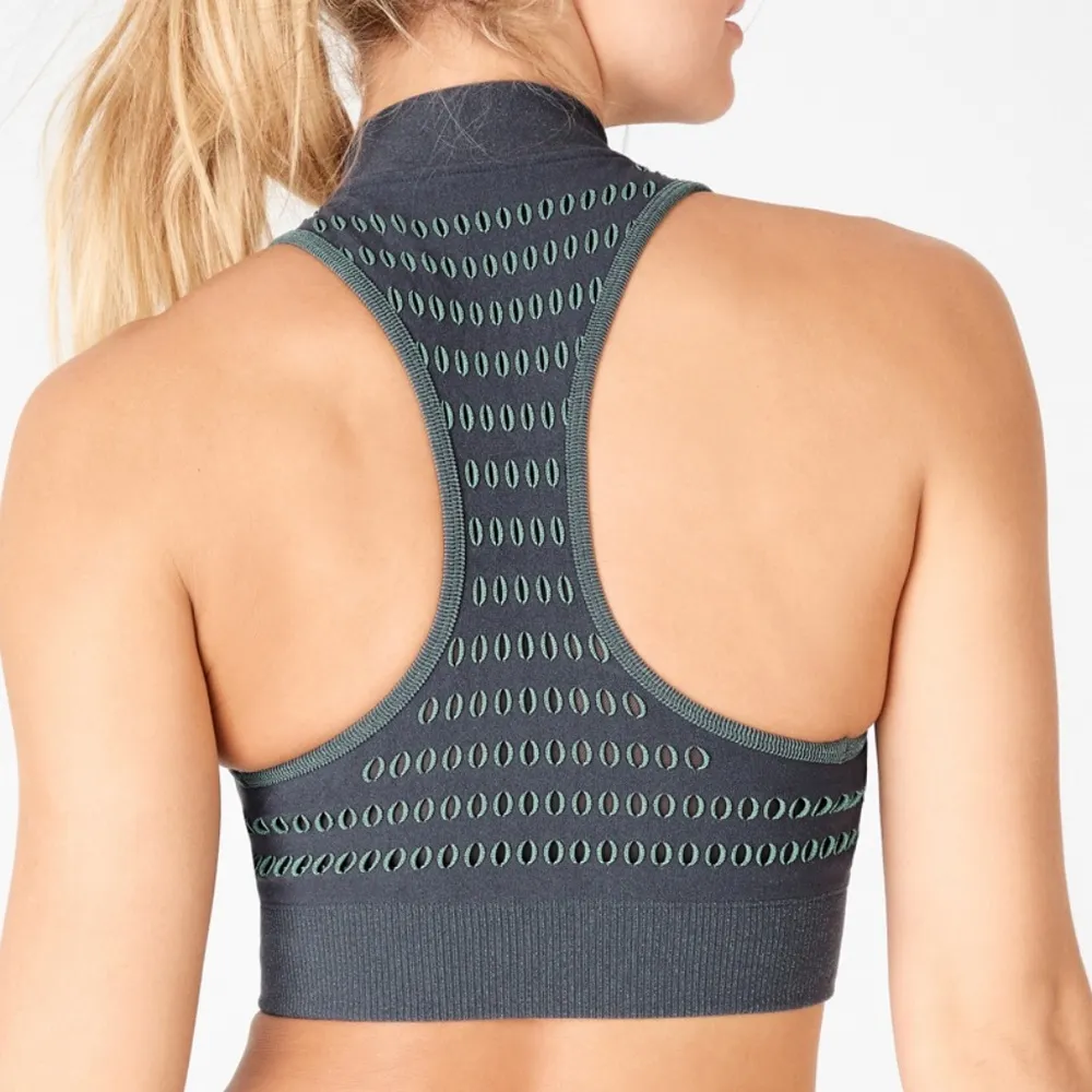 NWT Fabletics Kaylee Mock Neck Zip Up SculptKnit Top - Image 2