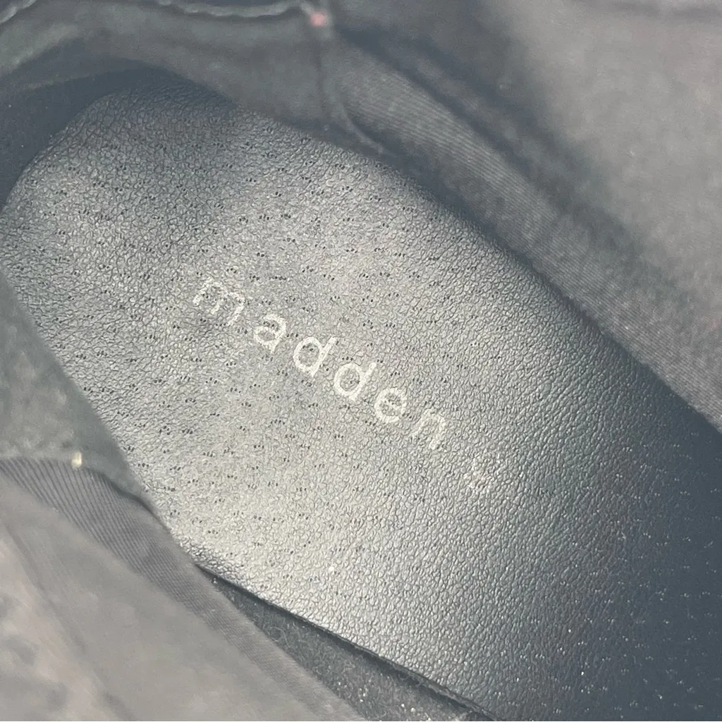 MADDEN GIRL Truffle Lug Chelsea Black Ankle Boots Women’s Sz 7 Chunky Y2K - Image 11