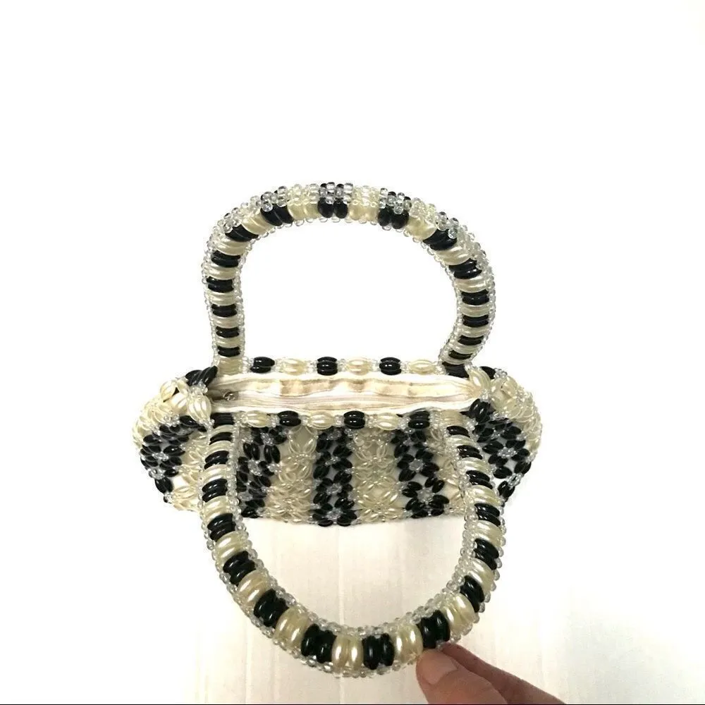 Vintage beaded black - Image 3