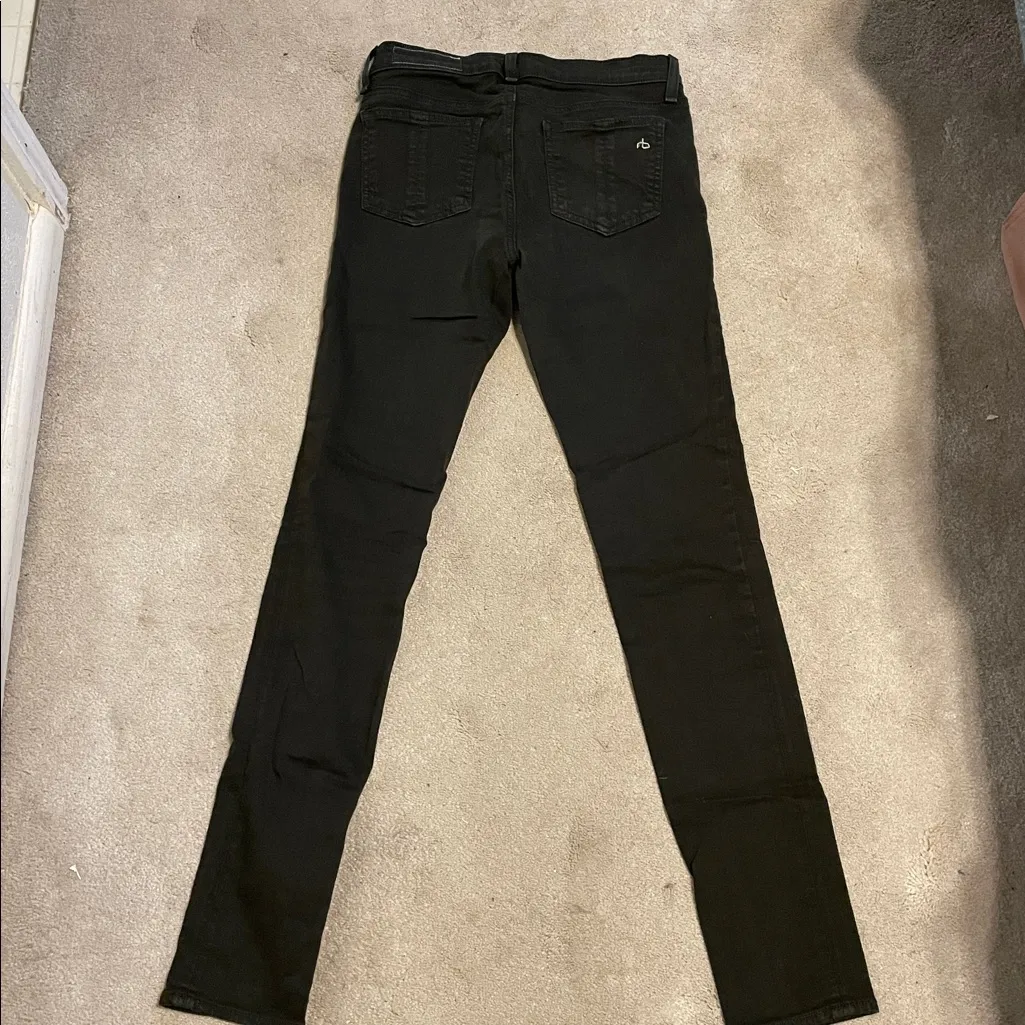 EUC Rag & Bone dark olive skinny jeans - Image 4